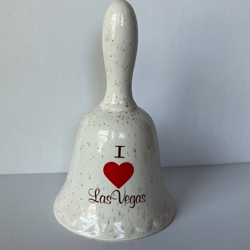 I ❤️ Las‎ Vegas Ceramic Souvenir Hand Bell